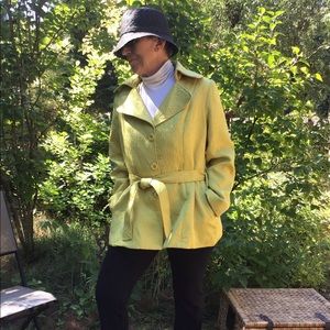 Cynthia Rowley Embossed Short Trench Coat